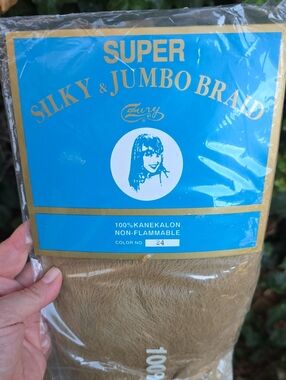 Super Silky & Jumbo Brand Kanekalon Hair - Color 24 Blonde
